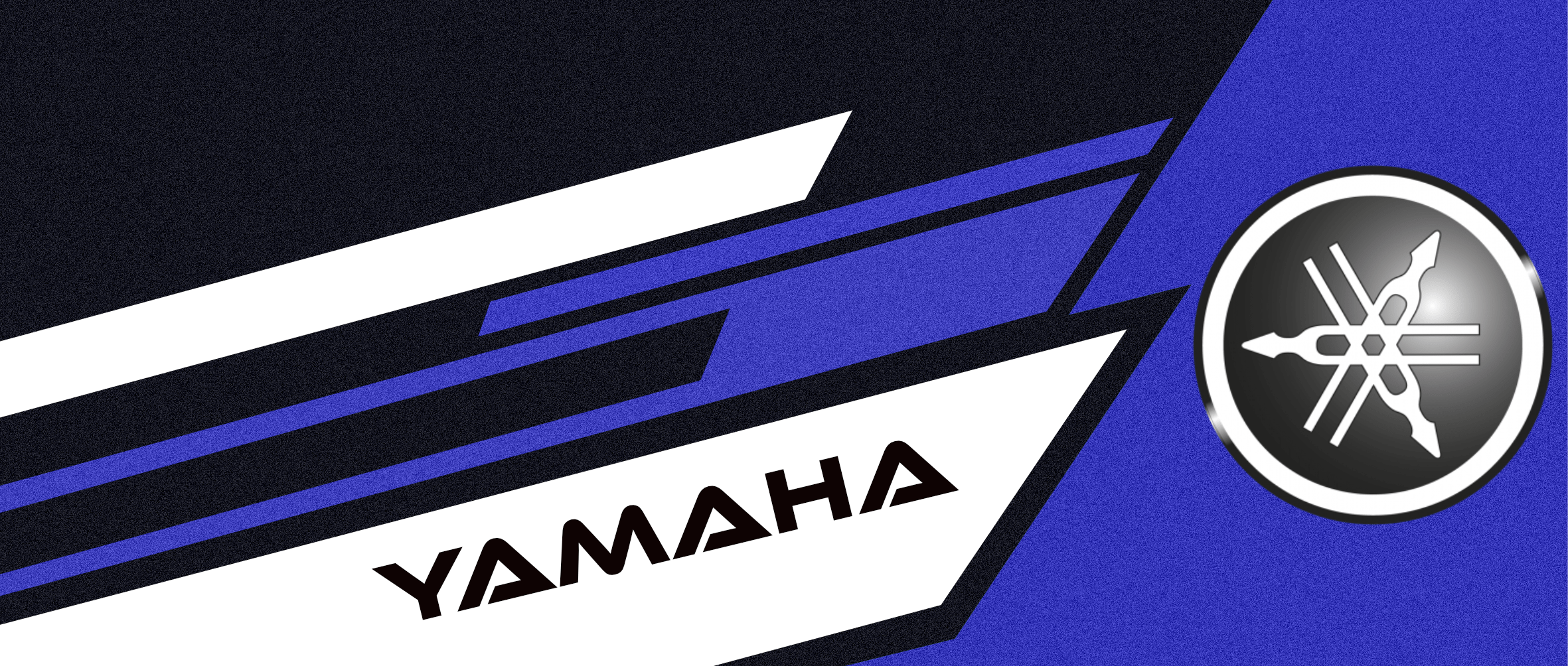 tapis-moto-personnalisé-environnemental-yamaha-bleu